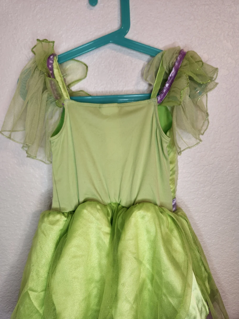 Disney Store Tinker Bell Costume Child Size Medium 5 6  Green And Purple - Picture 10 of 14